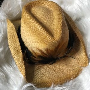 Feathery cowboy hat